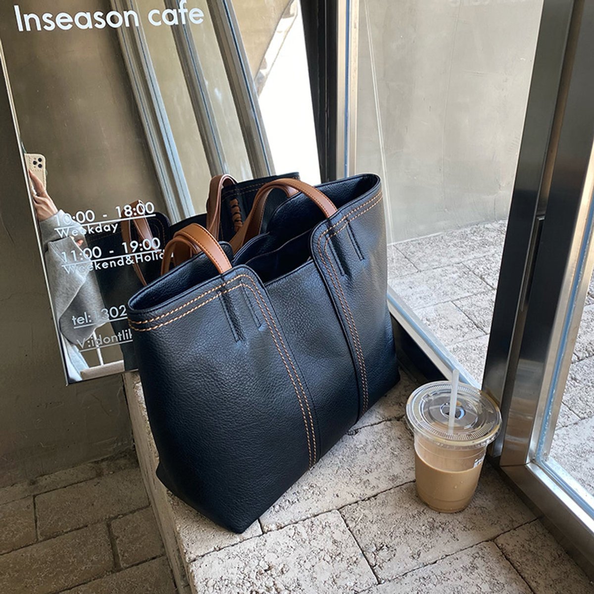 Helena | Geräumige Kunstleder Laptoptasche für Damen