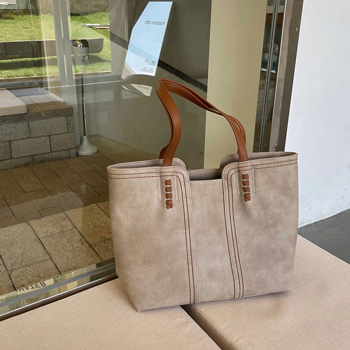 Helena | Geräumige Kunstleder Laptoptasche für Damen