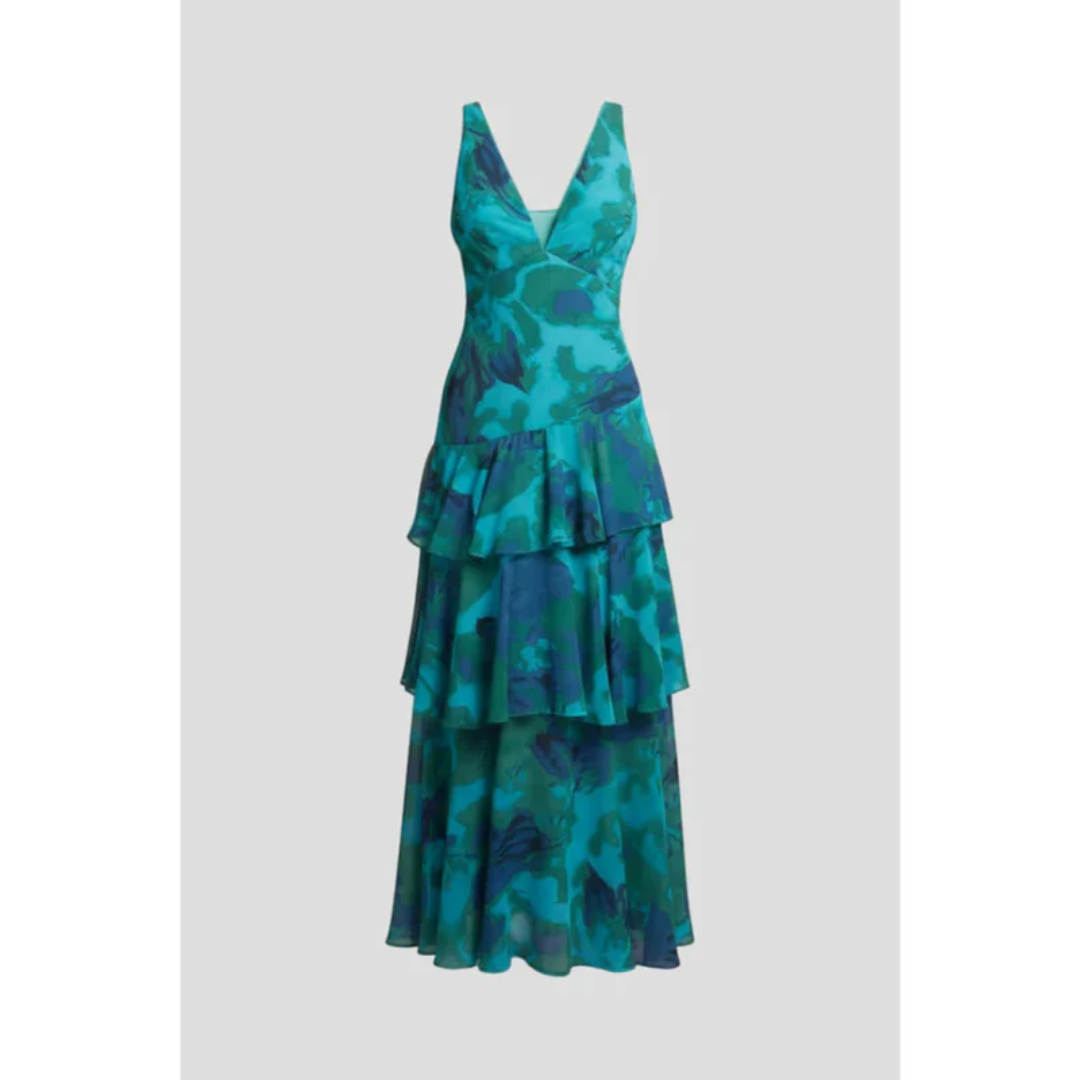 Gesine | Damen Maxikleid Sommer V-Ausschnitt – Sommer Maxi V-Neck Kleid 2026