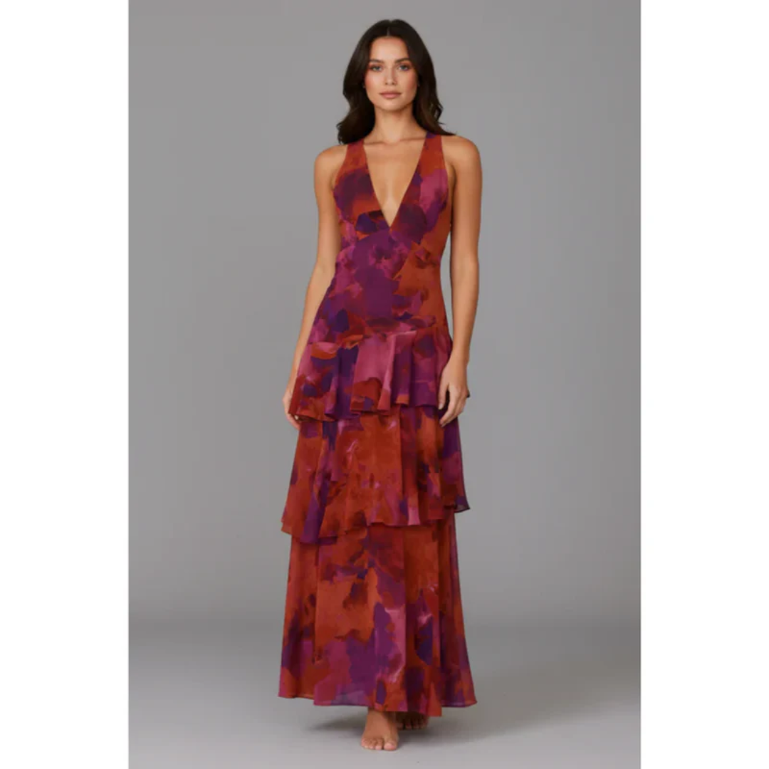 Gesine | Damen Maxikleid Sommer V-Ausschnitt – Sommer Maxi V-Neck Kleid 2026