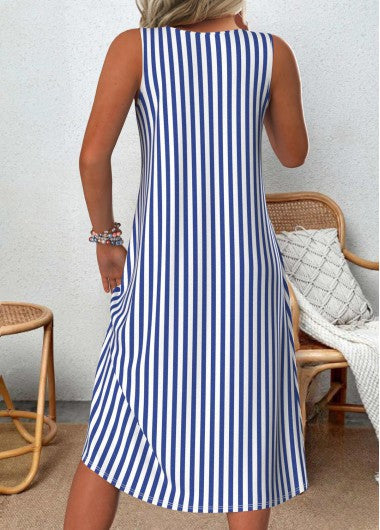 Johanna | Gestreiftes Kleid im Lässigen Stil für Damen