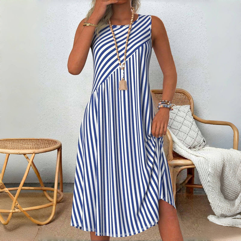 Johanna | Gestreiftes Kleid im Lässigen Stil für Damen