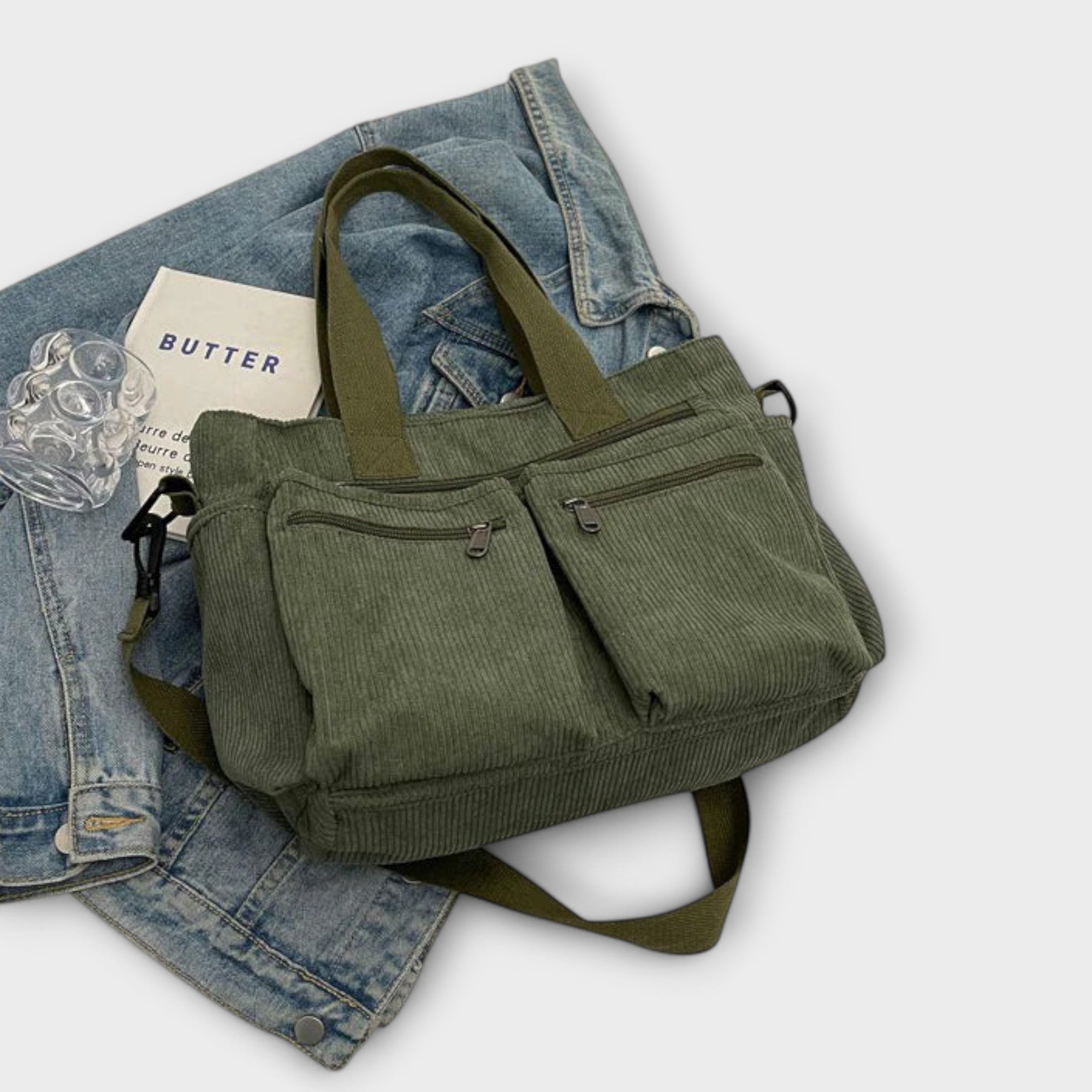 Damen Geräumige Tote-Tasche mit offenem Hauptfach und Innentasche