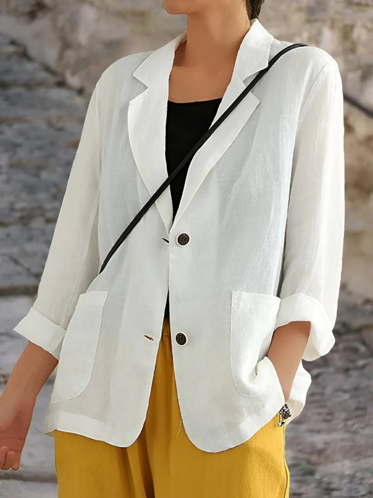 Greta | Damen Business Blazer mit Knöpfen