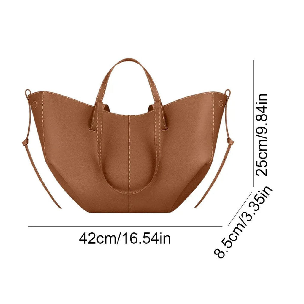 Lena | Großzügige Damen Laptoptasche Kunstleder Vintage-Stil