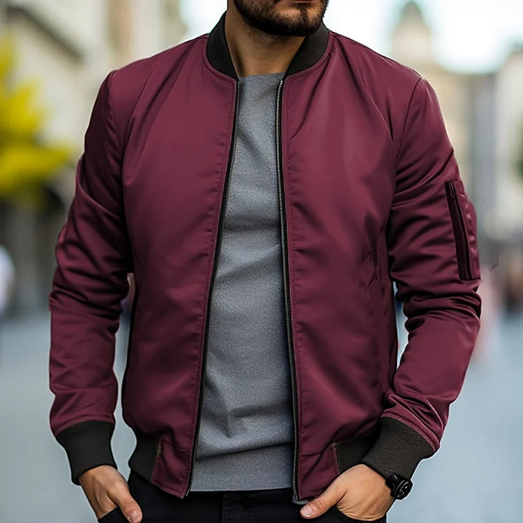 Gunnar | Herren Langarm Bomberjacke