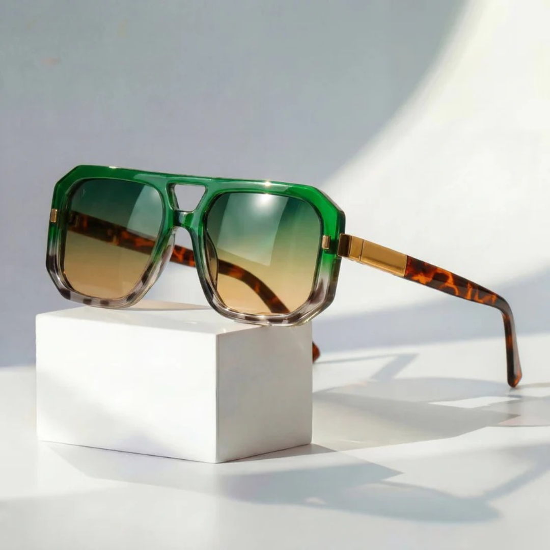 Hans | Herren Stilvolle Sonnenbrille Aviator Gold Klassisch