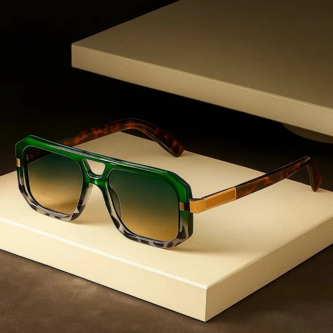Hans | Herren Stilvolle Sonnenbrille Aviator Gold Klassisch