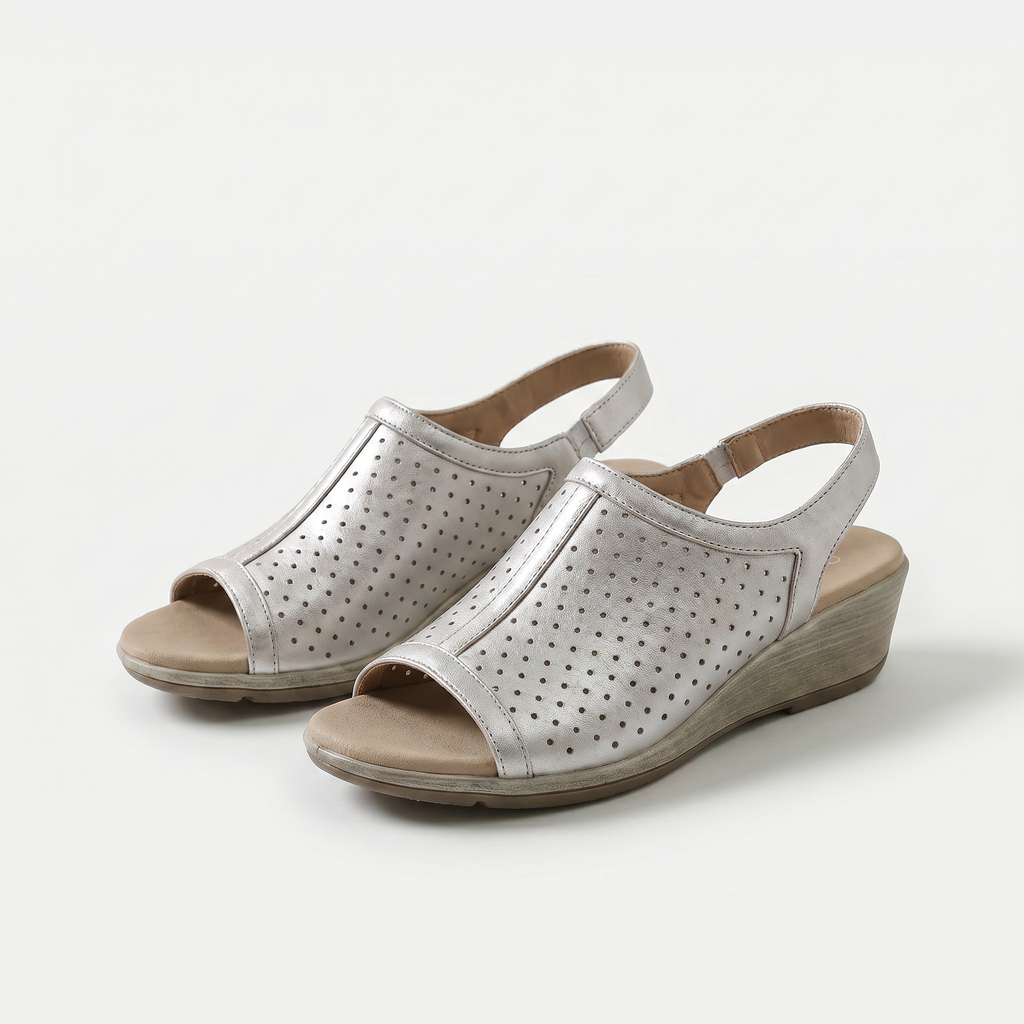 Hazel – Schimmernde Eleganz in metallic Platin