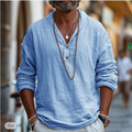 Heinz | Herren Henley Shirt Mit Kapuze Freizeit Design