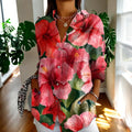 Nora | Damen Vintage Boho Blumen Sommerbluse