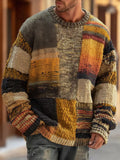 Max | Herren Baumwoll-Pullover im modernen Print-Stil