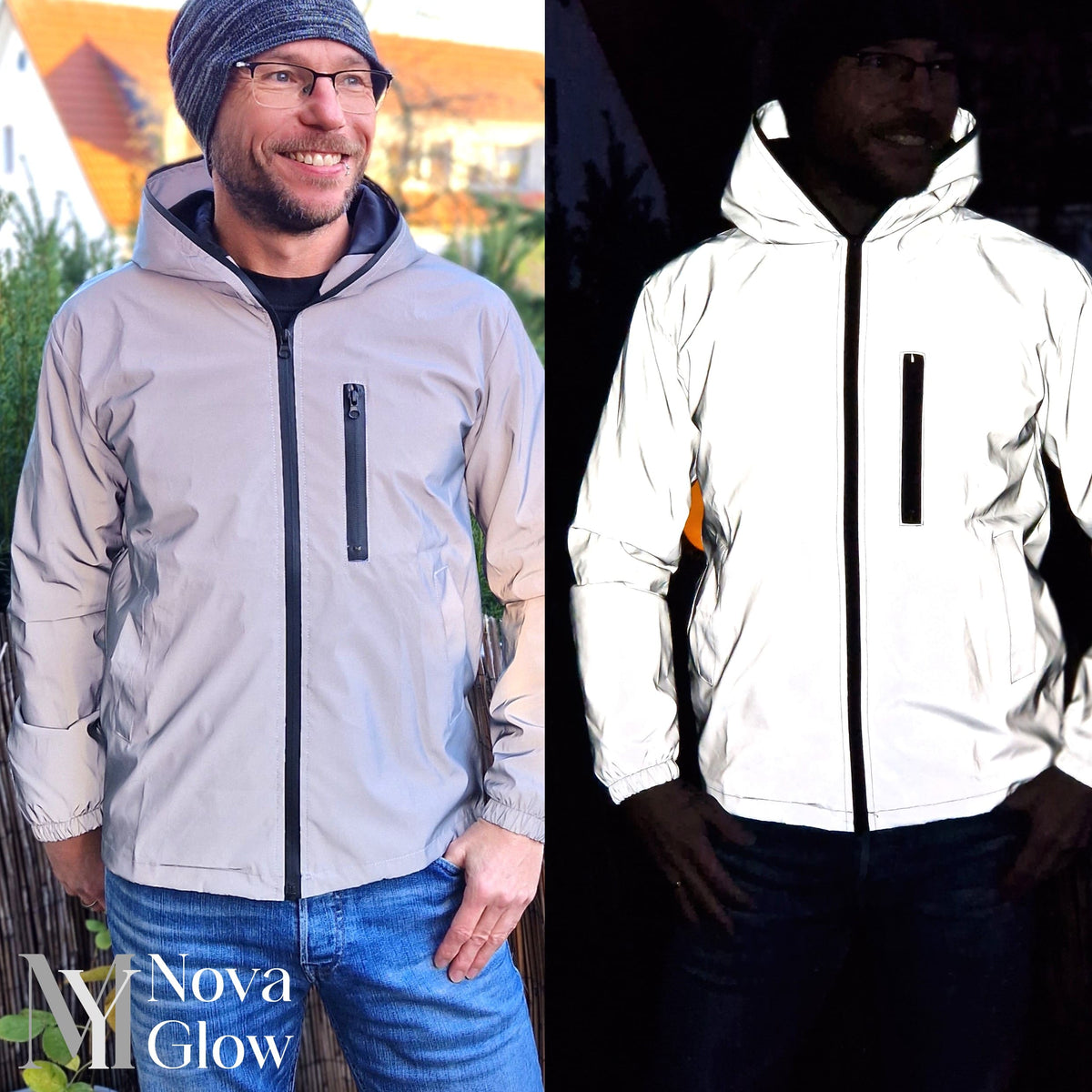 Simon | Herren Jacke mit Reflektoren für Outdoor