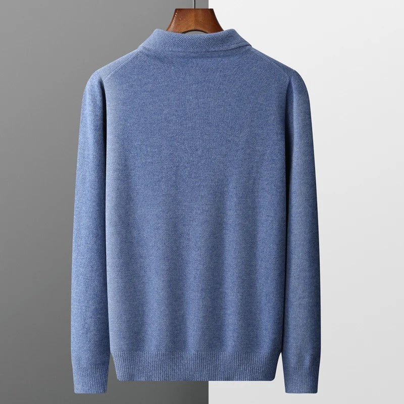 Emil | Herren Kaschmir Business Pullover Polostil