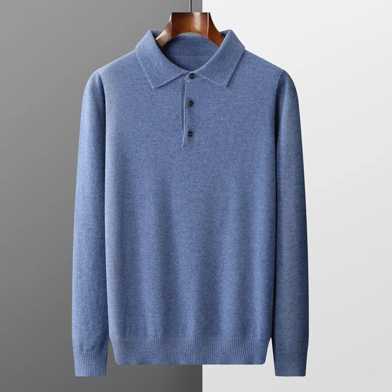 Emil | Herren Kaschmir Business Pullover Polostil