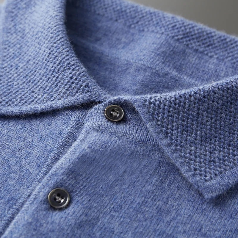 Emil | Herren Kaschmir Business Pullover Polostil