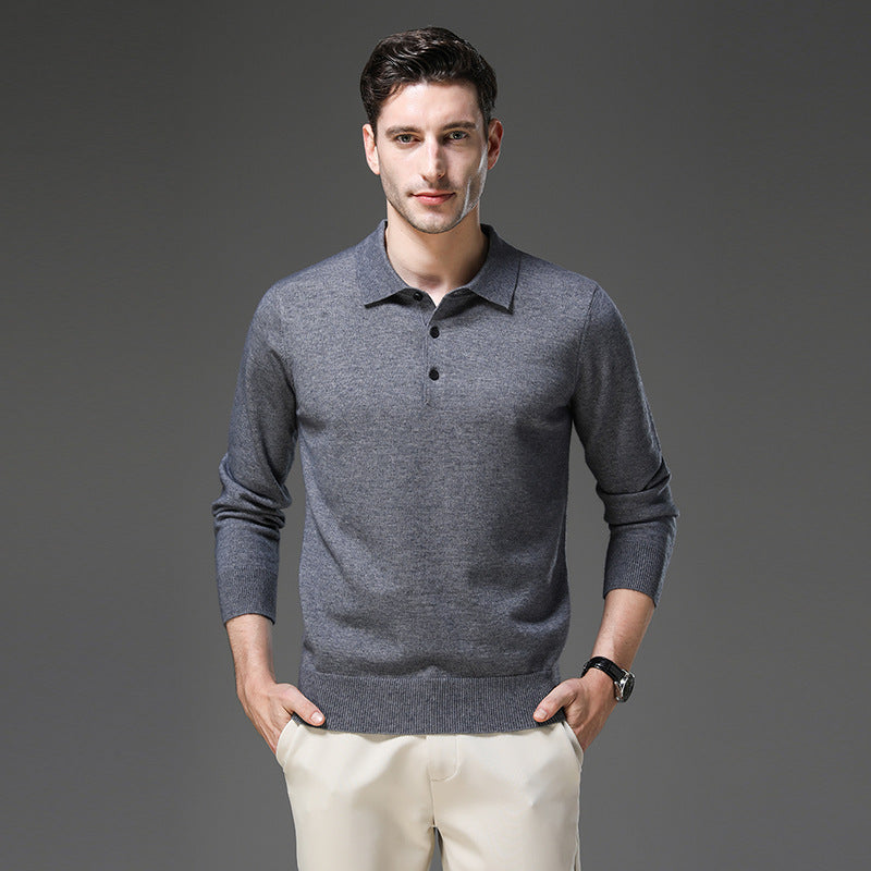 Emil | Herren Kaschmir Business Pullover Polostil