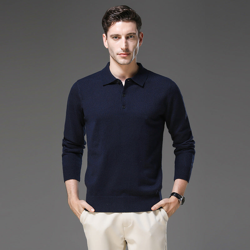 Emil | Herren Kaschmir Business Pullover Polostil