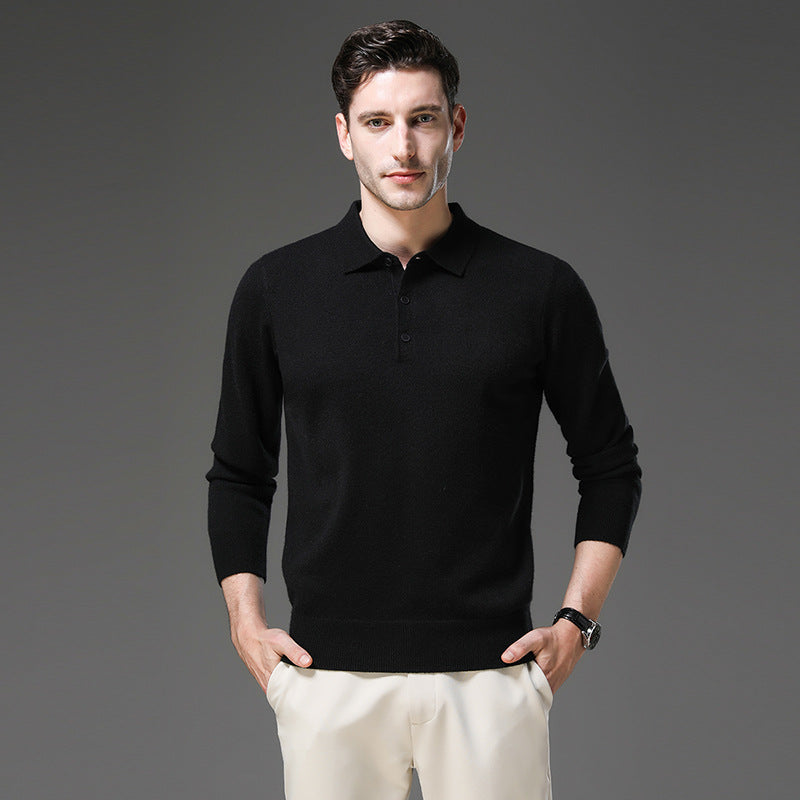Emil | Herren Kaschmir Business Pullover Polostil