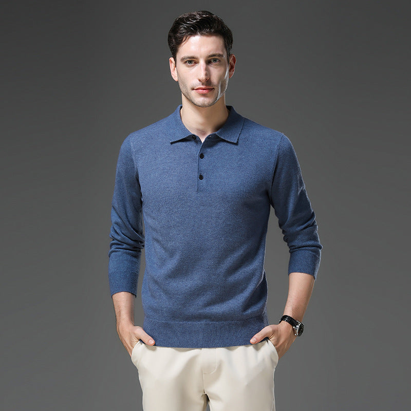 Emil | Herren Kaschmir Business Pullover Polostil