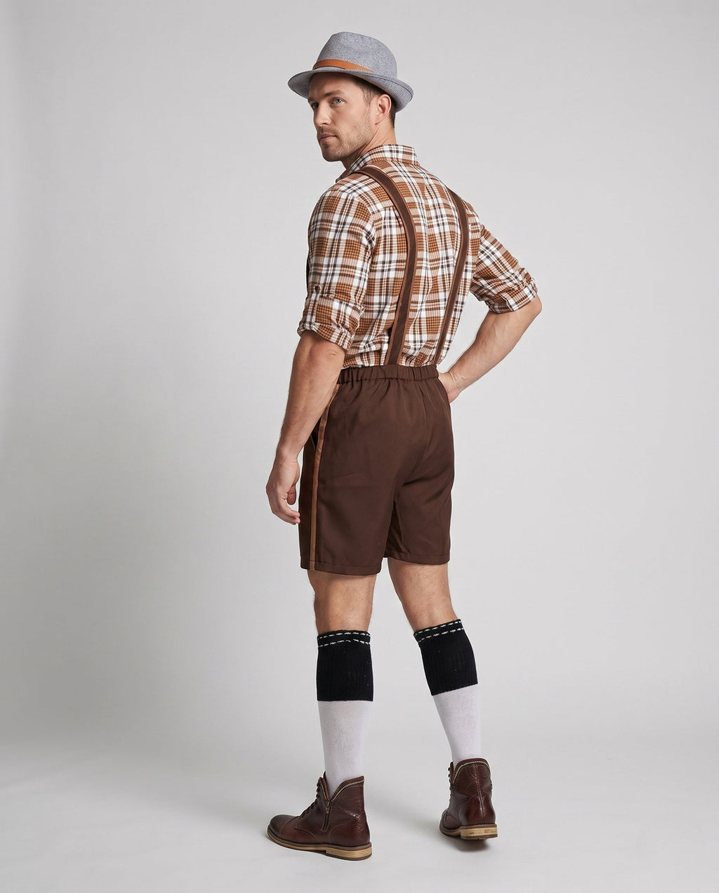 Samuel | Herren Lederhose Oktoberfest im Trachtenstil
