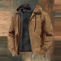 Lukas | Herren Lederjacke im Urban-Stil mit Kapuze