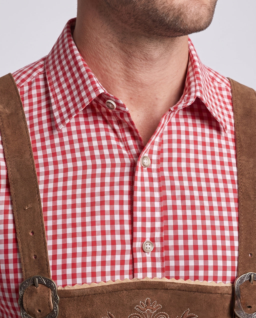 Leon | Herren Rustikale Lederhose für Oktoberfest