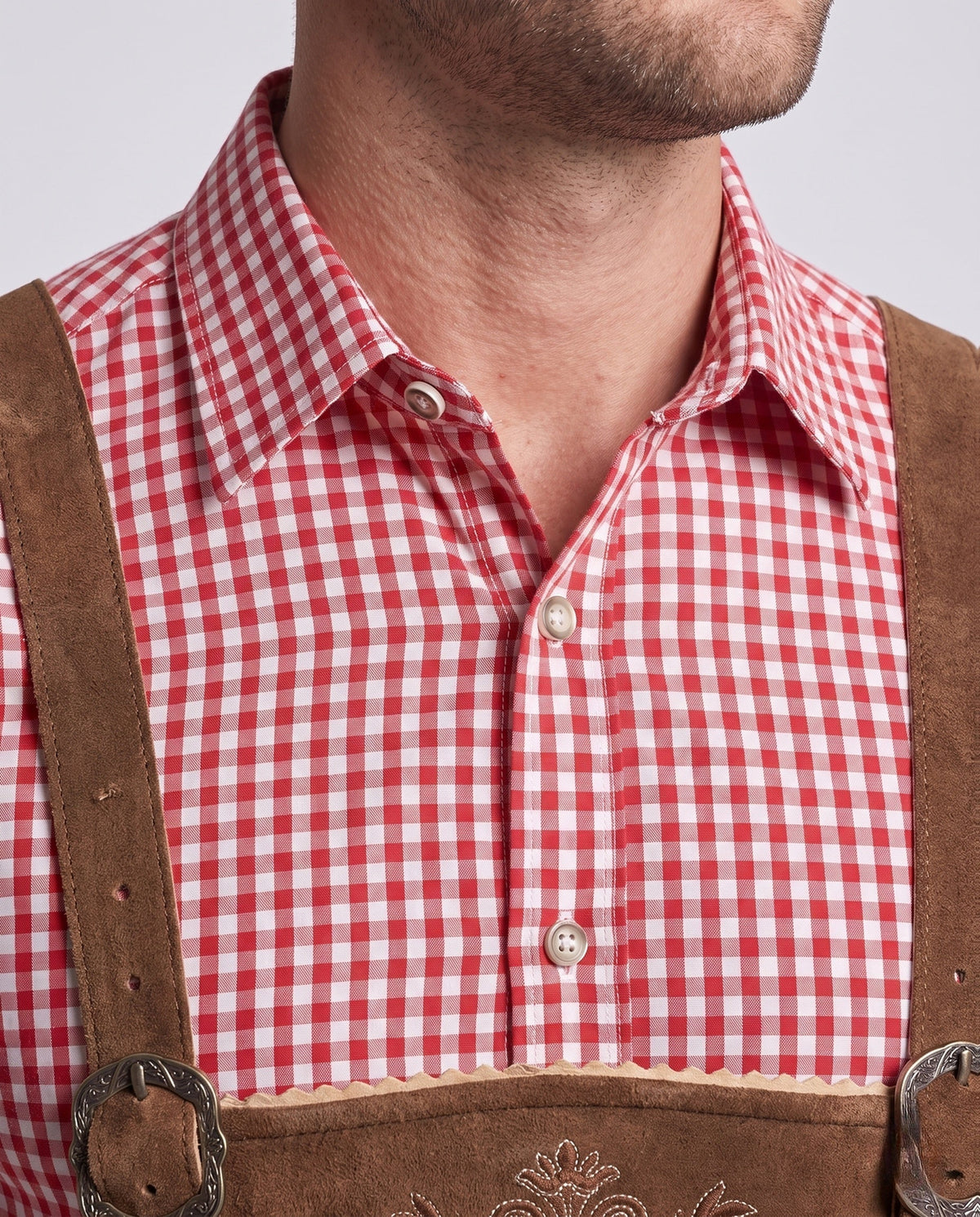 Leon | Herren Rustikale Lederhose für Oktoberfest