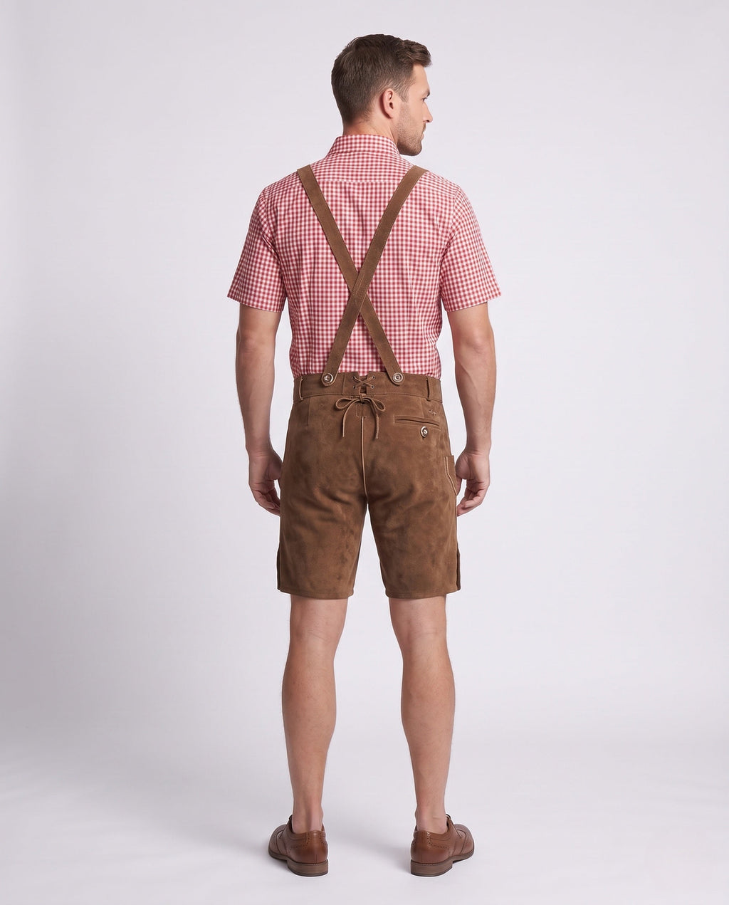 Leon | Herren Rustikale Lederhose für Oktoberfest
