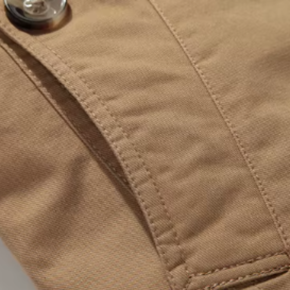 Fabian | Herren Trench-Jacke gepolstert klassischer Schnitt