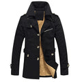 Fabian | Herren Trench-Jacke gepolstert klassischer Schnitt