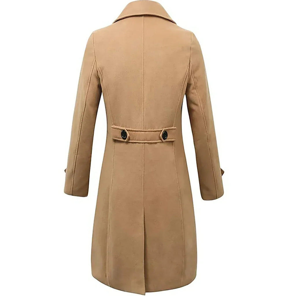 Jonas | Herren Trench Mantel Gefüttert Langschnitt