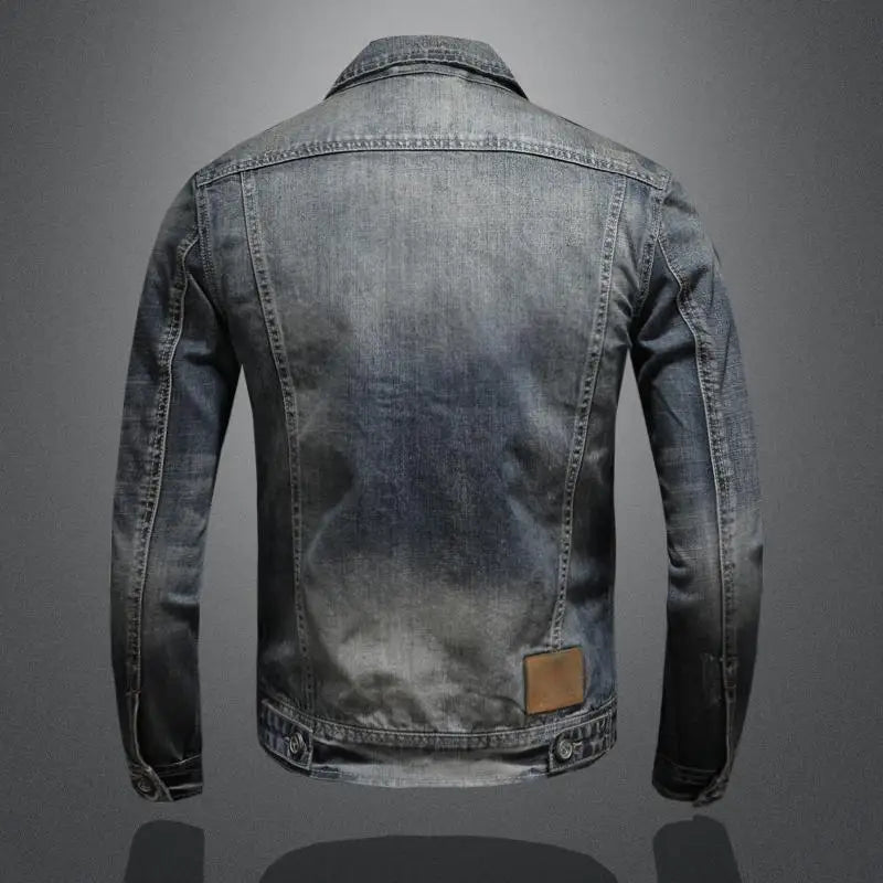 Max | Herren Vintage Denimjacke im klassischen Retro-Stil