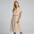 Elsa | Damen Midi Hemdkleid Tierdruck – Animal Print Sommerkleid Kurzarm Midi 2026