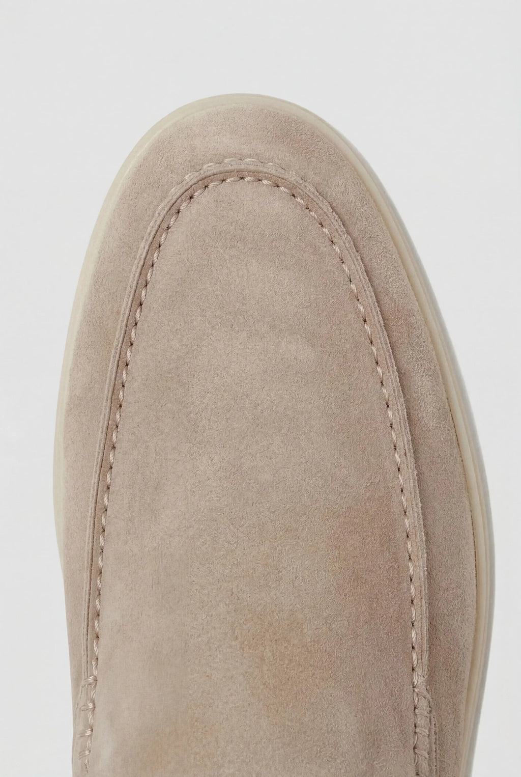 Beige Suede Yacht Mules