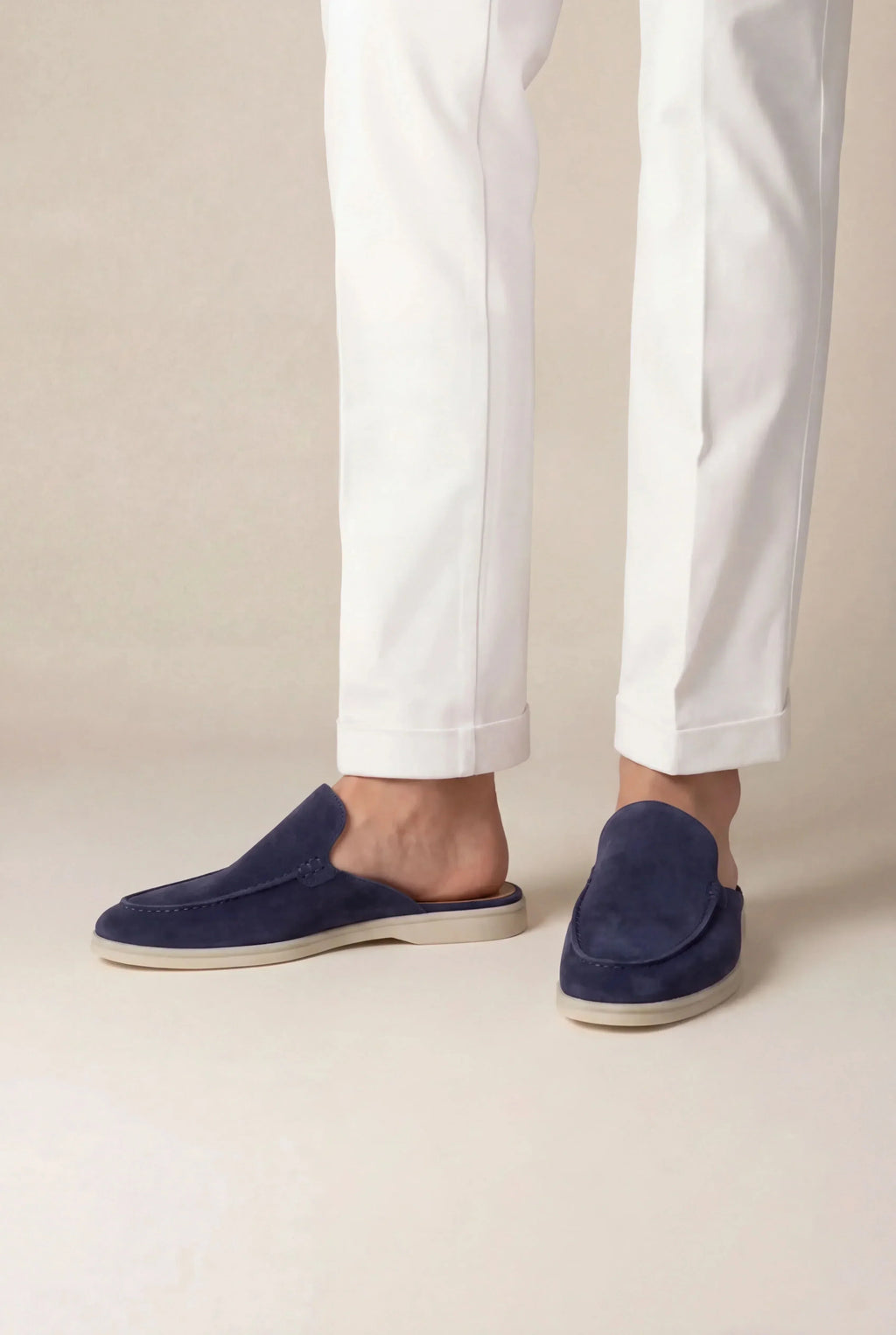 Navy Suede Yacht Slip-On