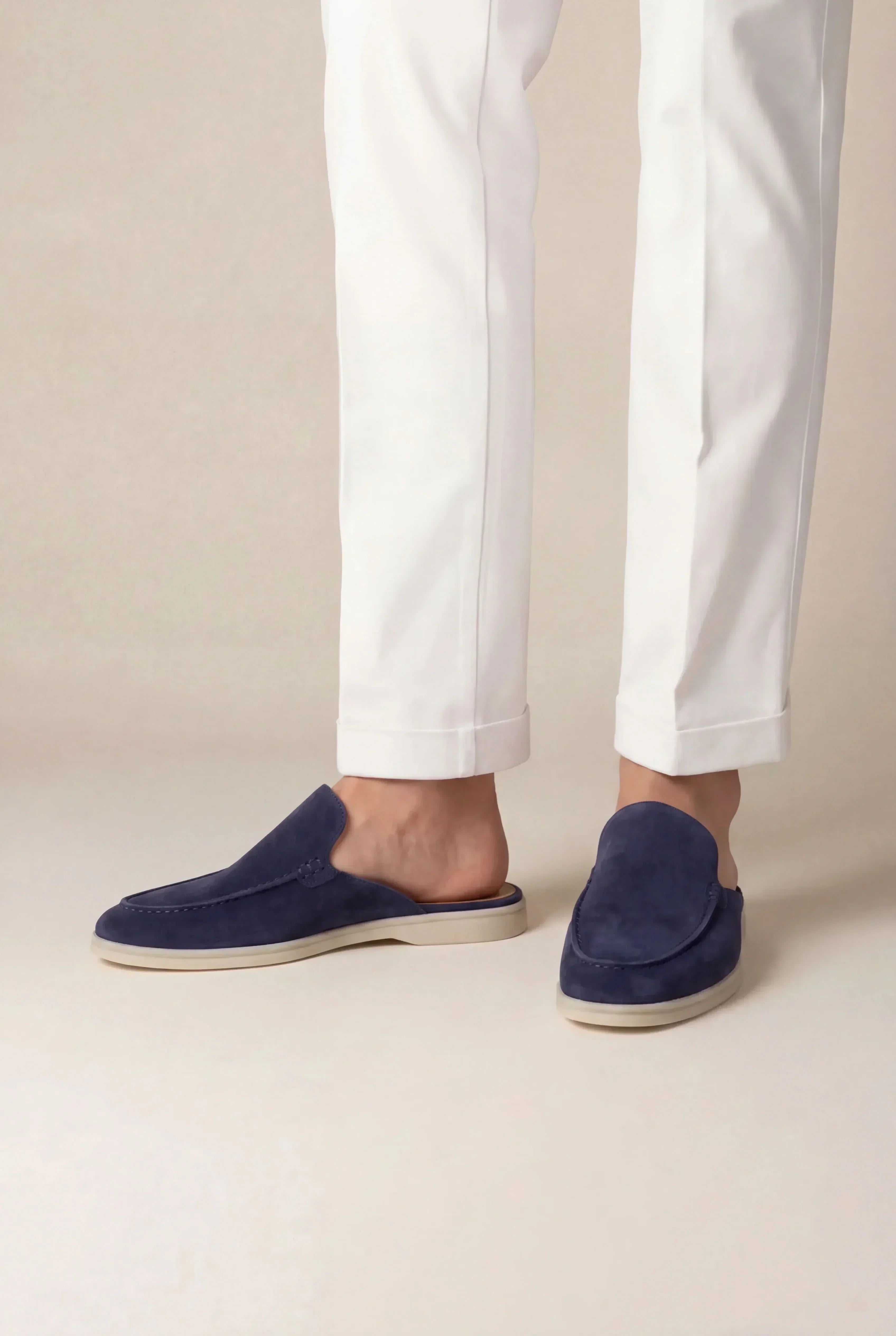 Navy Suede Yacht Slip-On