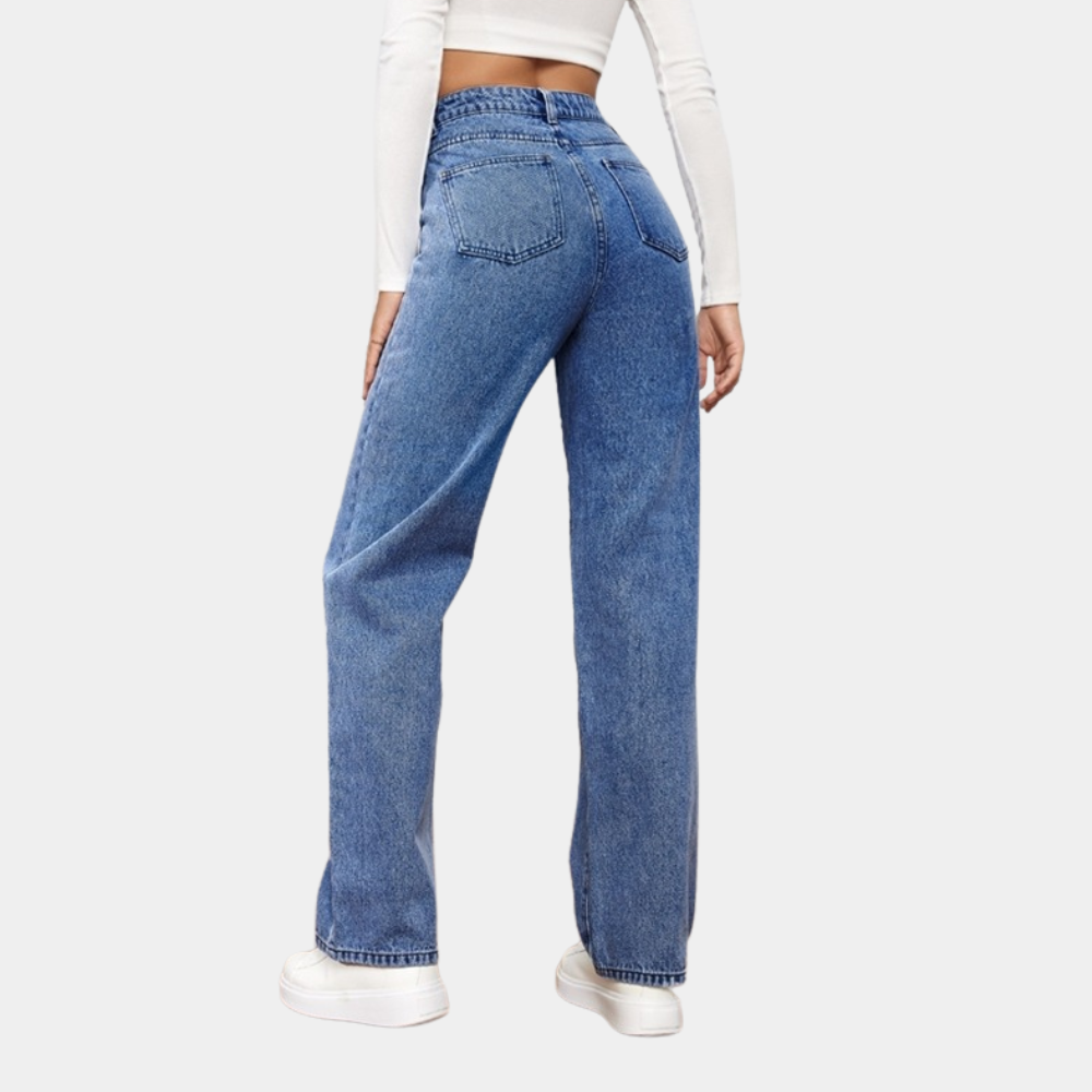 Paula | High-Waist Straight-Leg Jeans Jeans