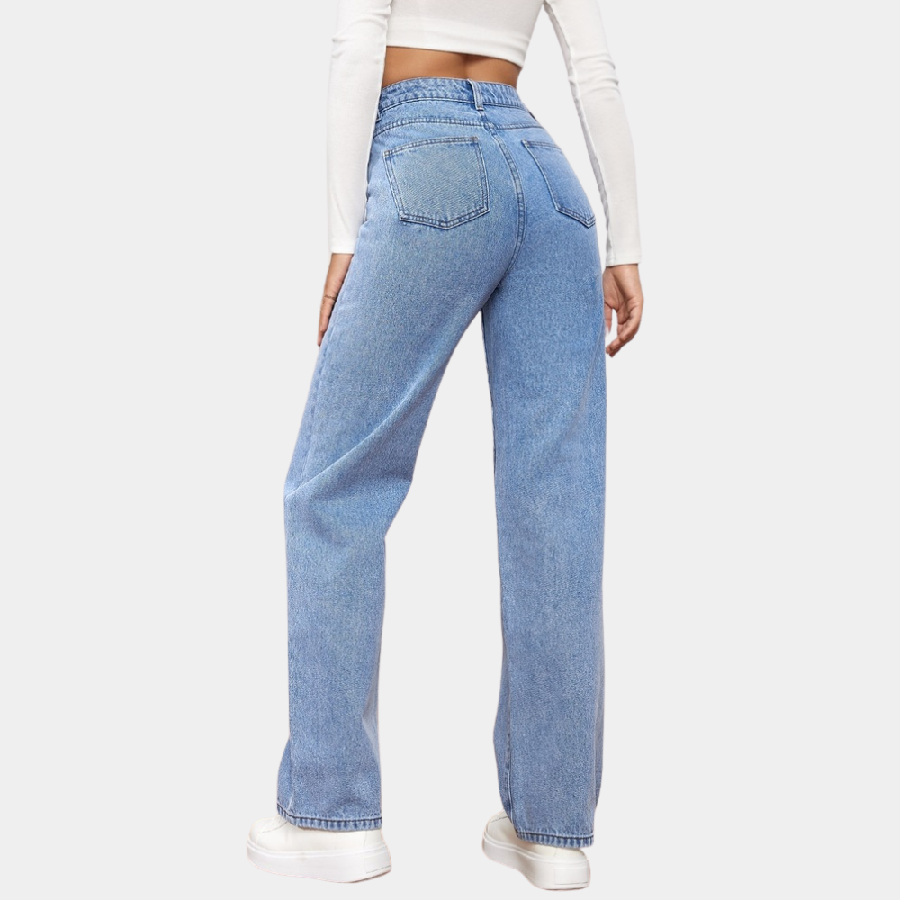 Paula | High-Waist Straight-Leg Jeans Jeans