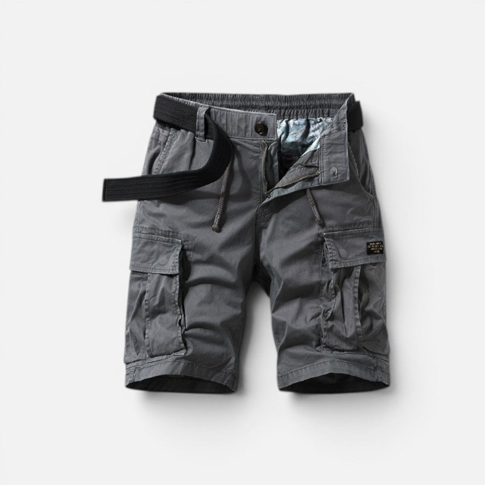 Herren Cargo Shorts mit Taschen und elastischem Bund