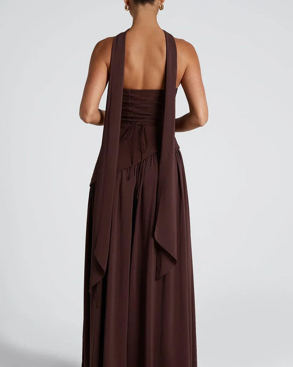 Alina Langes Korsett Abendkleid Schlitz