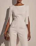 Lena Eleganter Jumpsuit mit Perlen