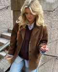Lena Wildleder Sakko Jacke Damen