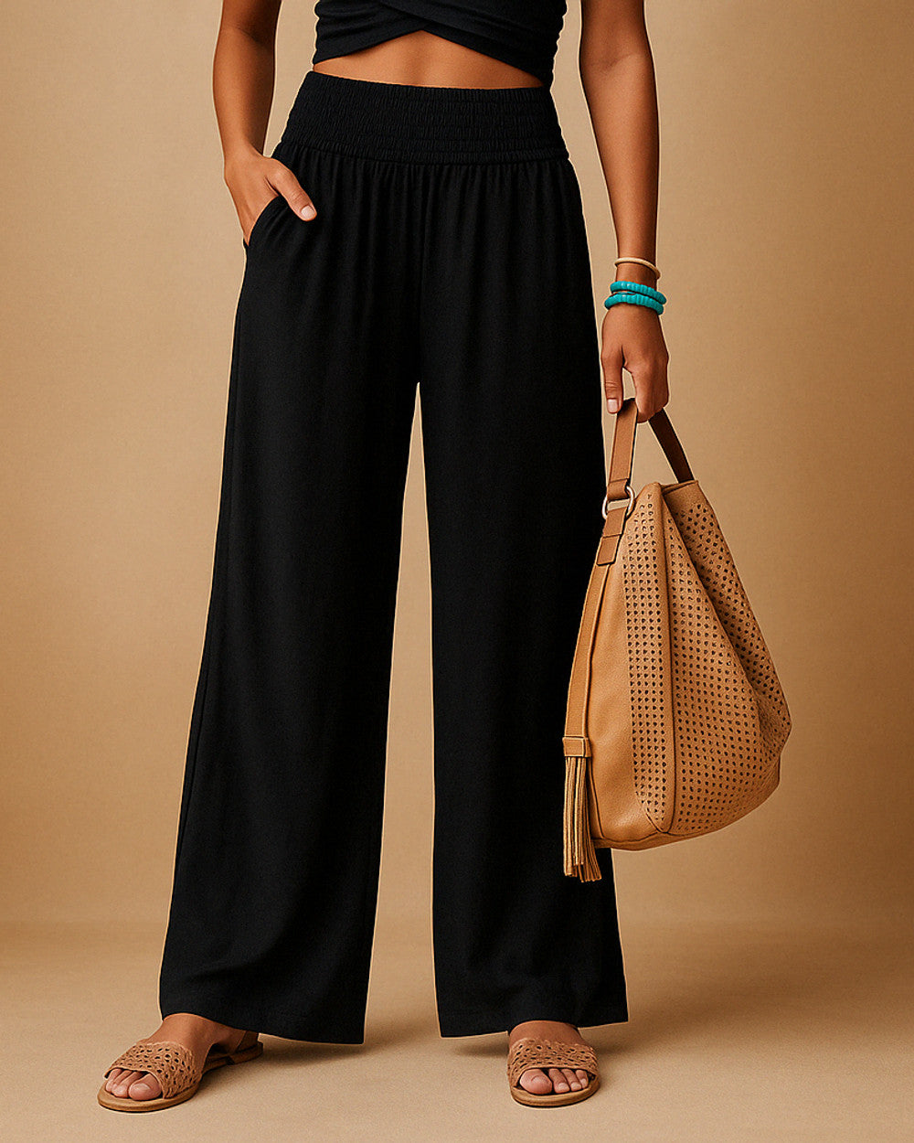 Lena Leinenhose Hochbund Damen