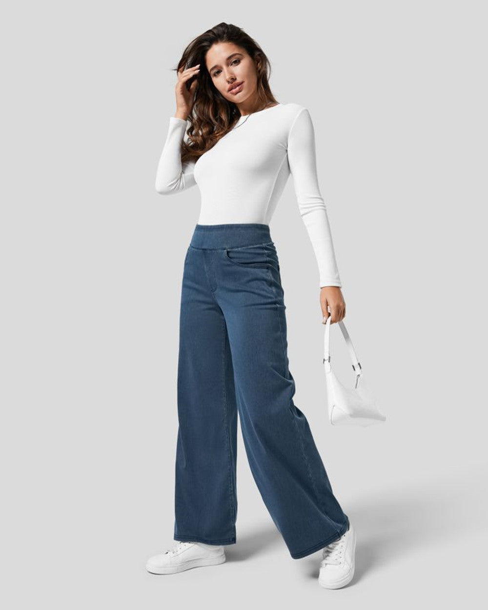 Evie Bequeme Hose Hohe Taille