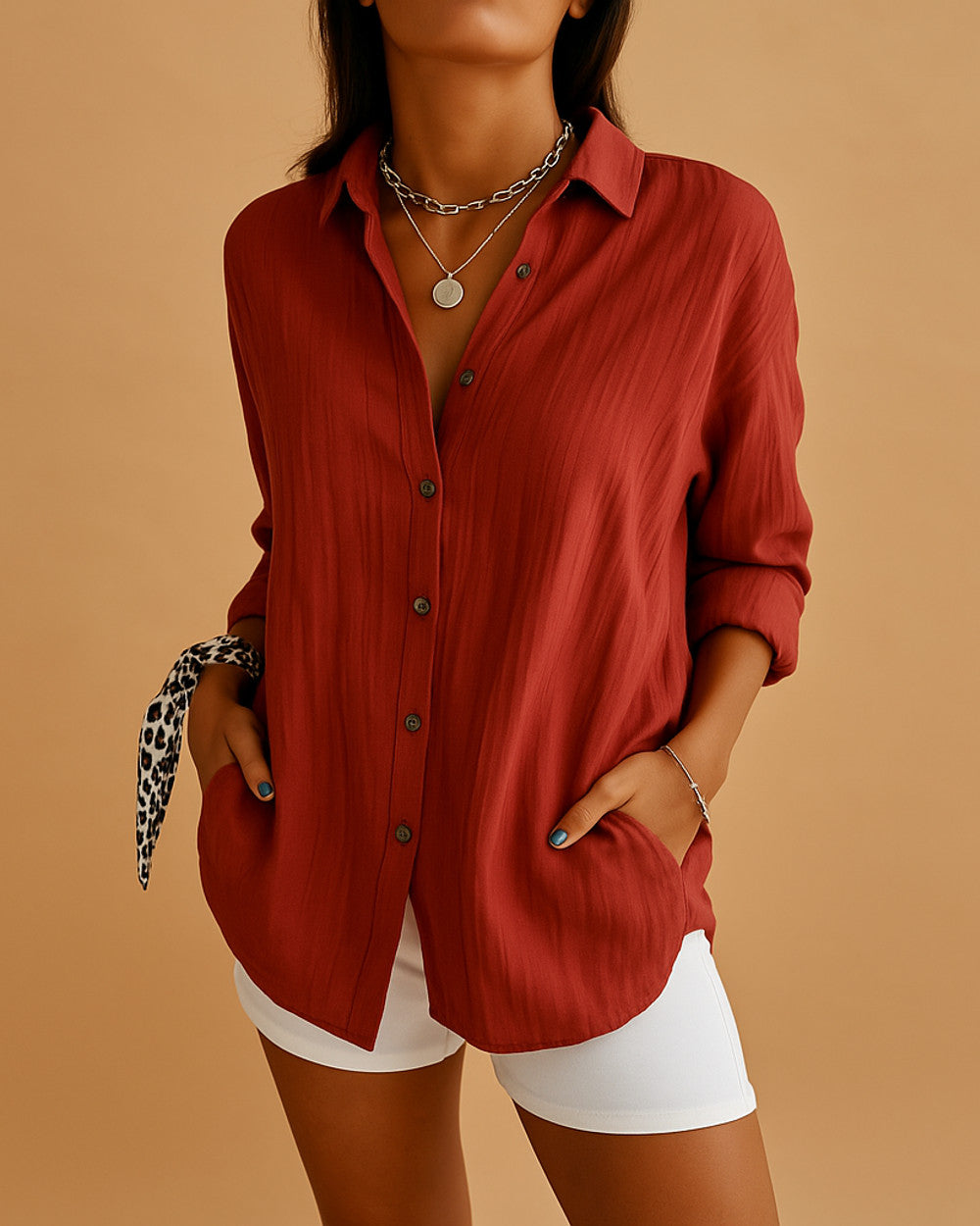 Hazel Luftige Leichte Bluse Damen