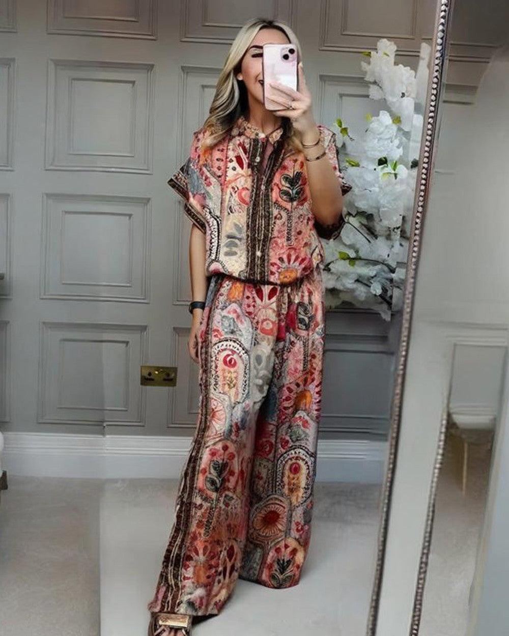 Lena Bohème Fransen Bluse Damen