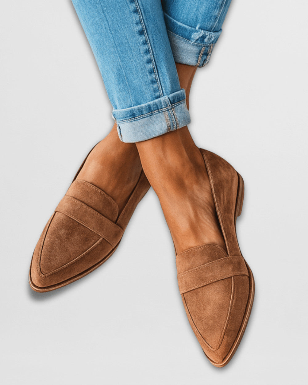 Helen Orthopädische Wildleder Slipper