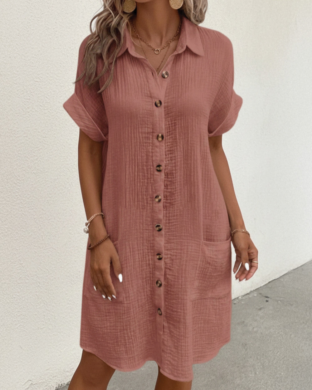 Brooklyn Baumwolle Polokleid Damen