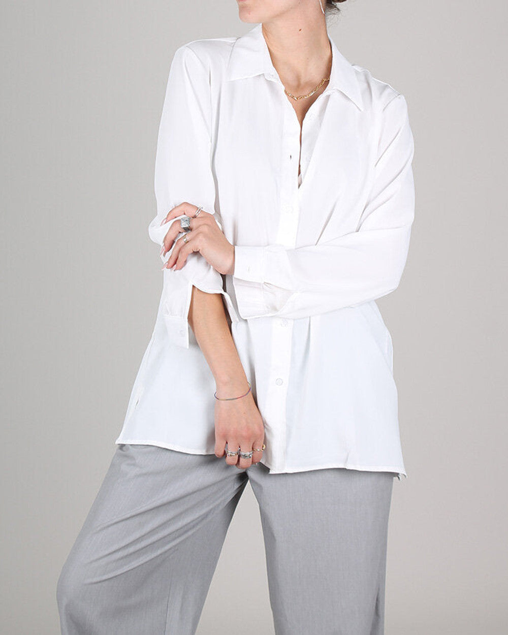 Lena Weite Damen Bluse Hemdkragen